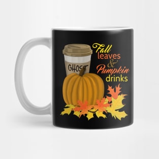 Fall Leaves and Pumpkin Drinks Mug